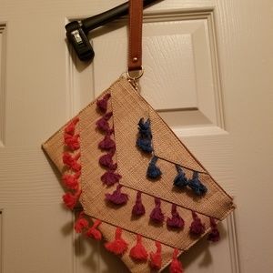 I.N.C. Straw Wristlets/Clutch